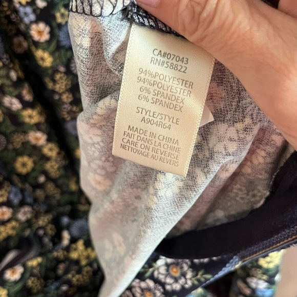 Max Studio Blue Floral maxi dress MEDIUM - Picture 6 of 8